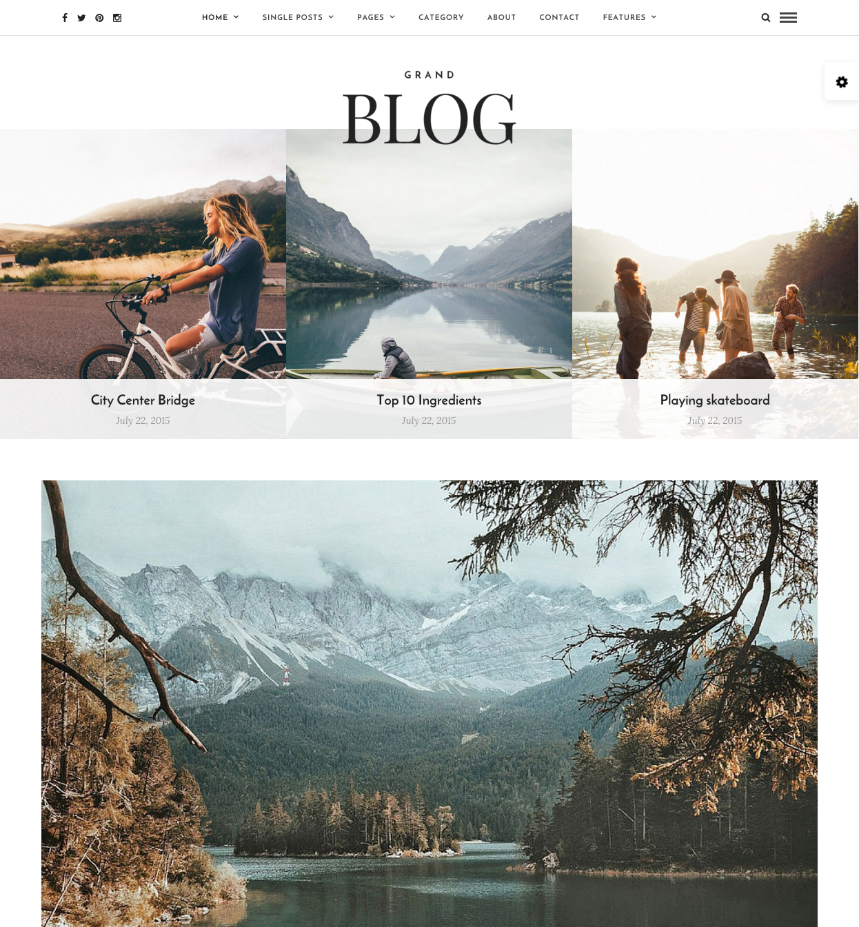 Grand Blog   Responsive Blog Theme   Just another WordPress site